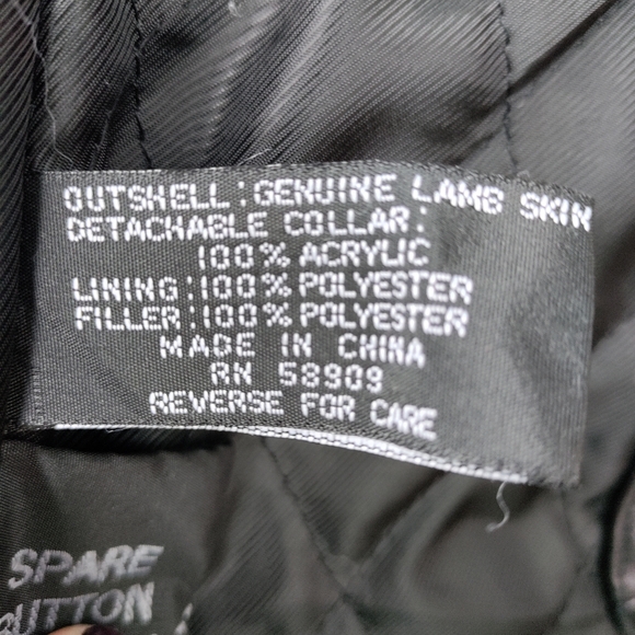 Roundtree & Yorke lamb skin leather jacket - Picture 6 of 6